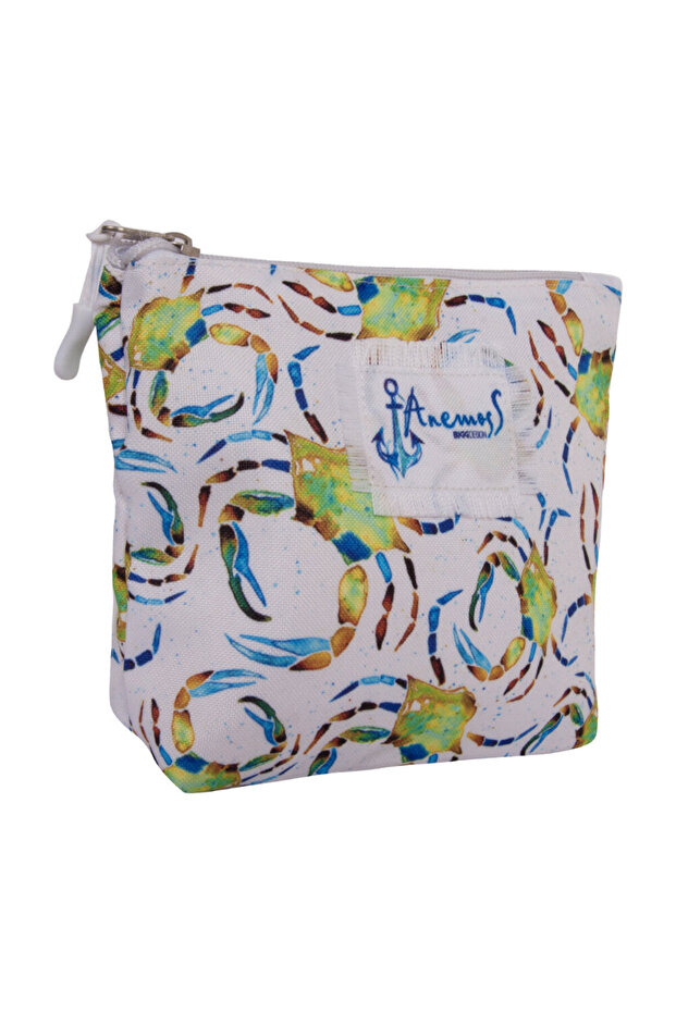 حقيبة مكياج بنمط السلطعون الملون - 7