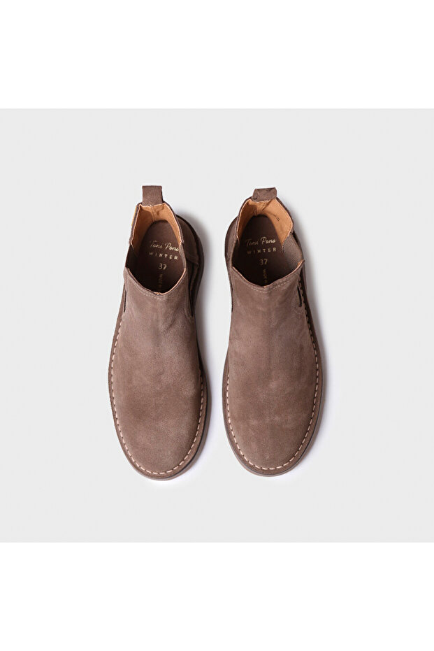 Kadın / Kız Bot Isa-sy Ankle Boot In Suede In Taupe - 3
