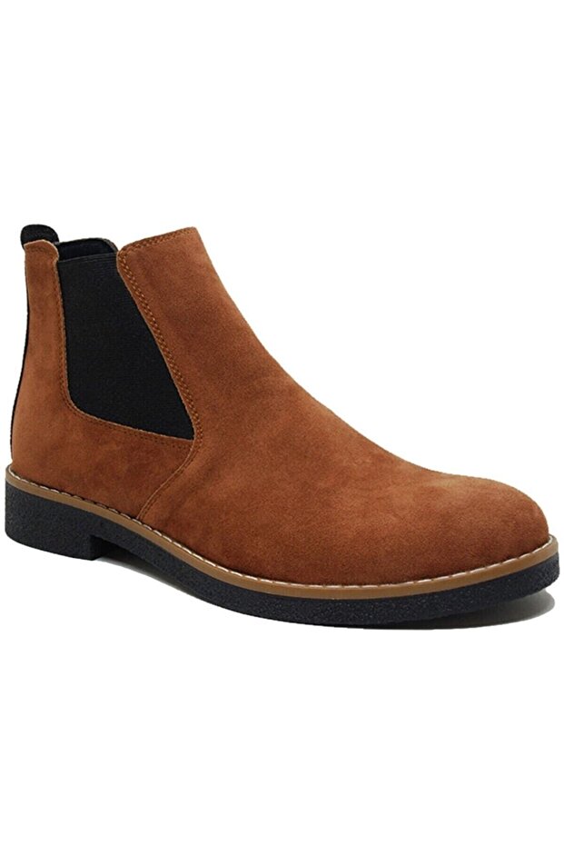 Tan Men's Winter Chelsea Boots