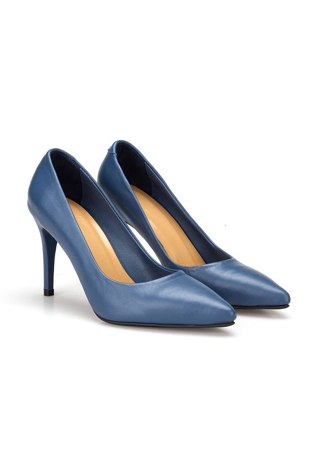 Deri Stiletto Ayakkabı - 1