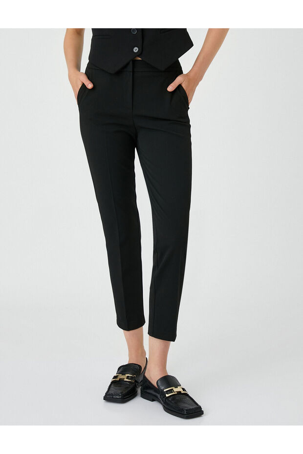 Basic Cigarette Pantolon Slim Fit - 3