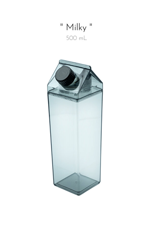 Milky - 500ml Mica Milk Box Designed Water Coffee Beverage Bottle| Not Glass| Coffee And Presentation Cup