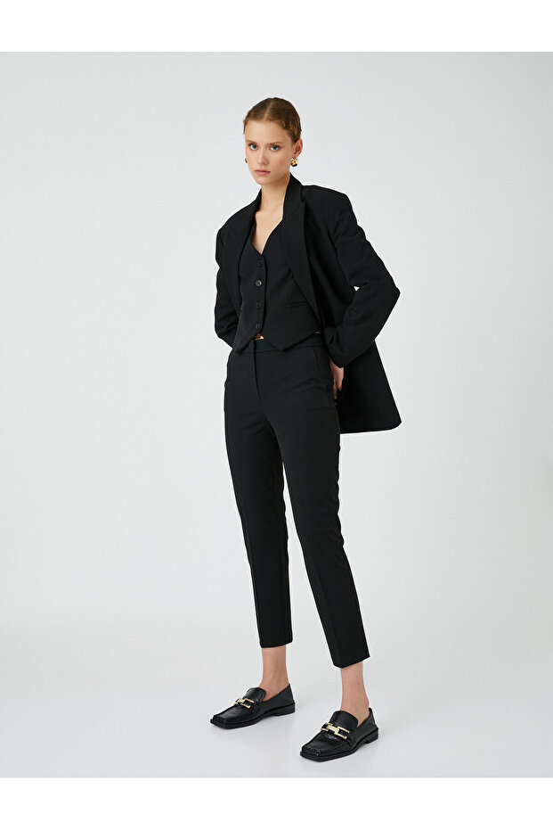 Basic Cigarette Pantolon Slim Fit - 2