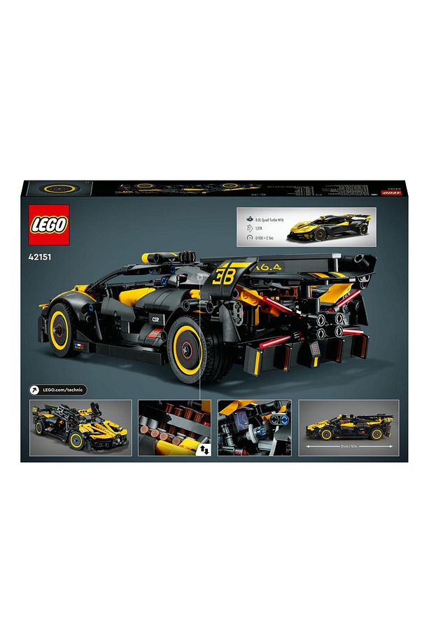 Technic Bugatti Bolide 42151 Yarış Arabası Yapım Seti, 905 Parça, 9 Yaş ve Üzeri İçin Model Seti - 3