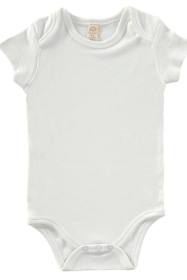 Unisex 4 Parça Kısa Kollu Bebek Bodysuit Seti - Softly Clouds - 6