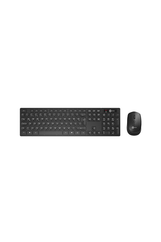 Km2001 Kablosuz Türkçe Q Klavye & Mouse Set Siyah - 1