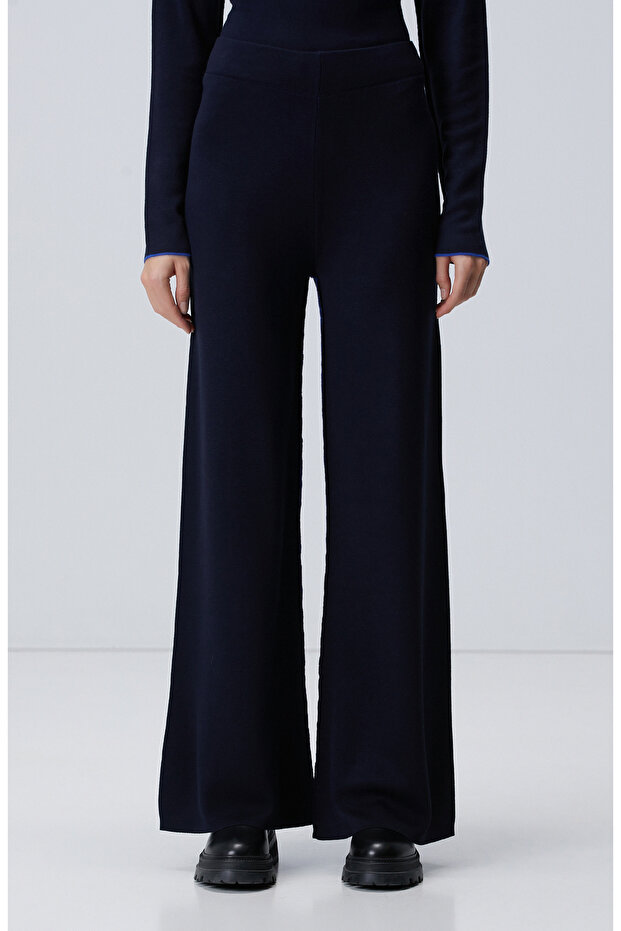 Lacivert Saks Pantolon - 4