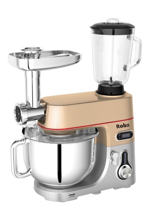 Sr50 Döküm Gövde 7 Litre Içli Köfte Hamur Yoğurma Kıyma Çekme Erişte Blender Çıpıcı mixer Set - 1