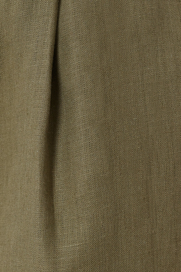 Duble Paça Keten Pantolon - 7