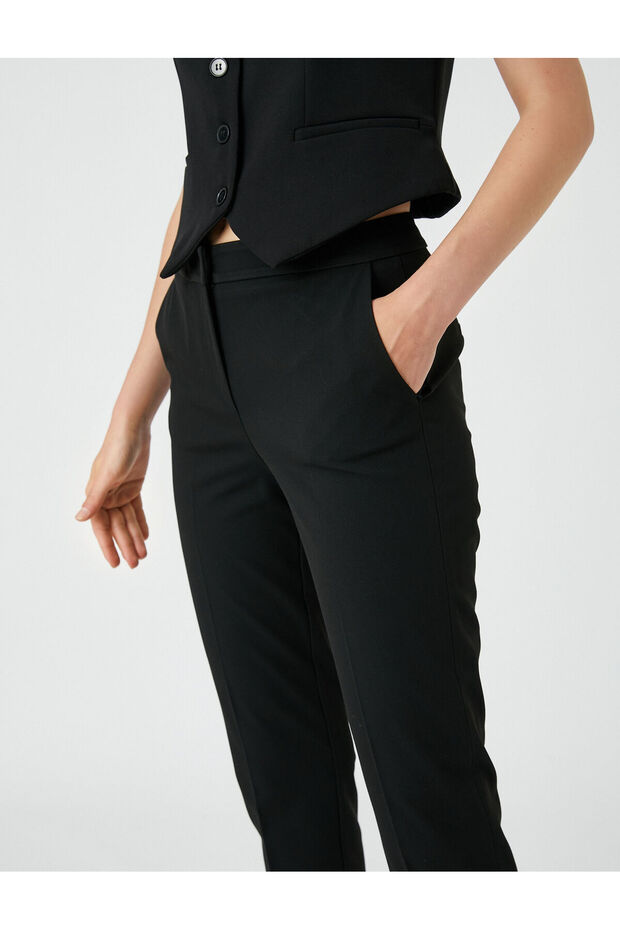 Basic Cigarette Pantolon Slim Fit - 5