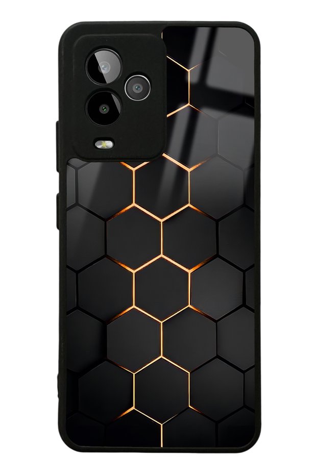 Gm 24 Pro Yellow Carbon Design Glossy Phone Case