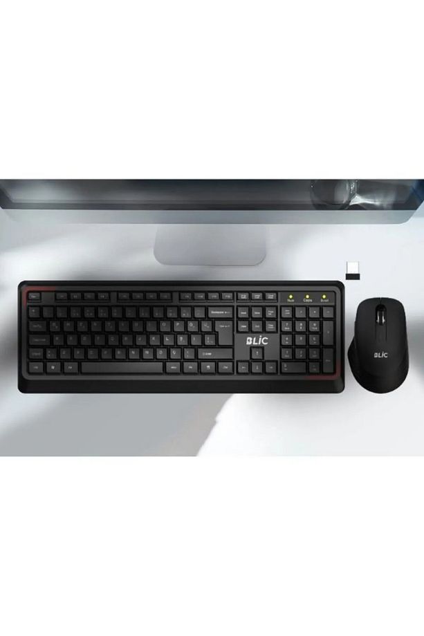 Bkb7.1 Siyah Türkçe Q 104 Tuş Ev Ofis Kullanıma Uygun Kablosuz Klavye Mouse Set 7.1 - 2