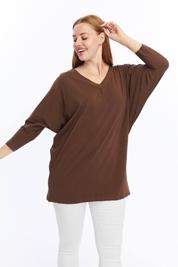 بلوزة بأكمام الخفافيش - 2