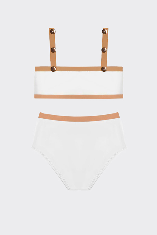 Moeva Kız Çocuk Beyaz Bikini - 1