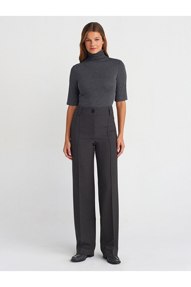 موديل 4888 بنطال طويل رمادي - 1