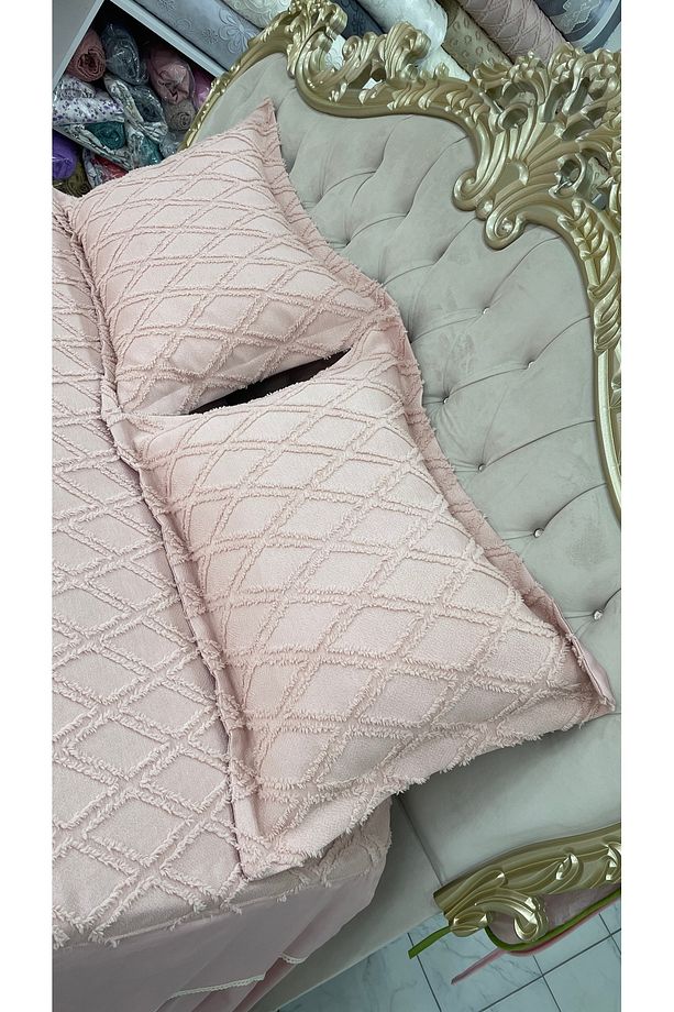 Pudra pembe yatak örtüsü - 4