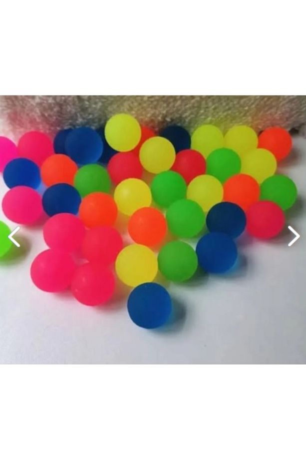 100 Adet 30 mm Zıpzıp Renkli Toplar Zıplayan Top - 1