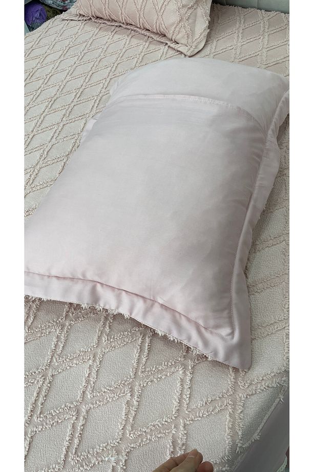 Pudra pembe yatak örtüsü - 5