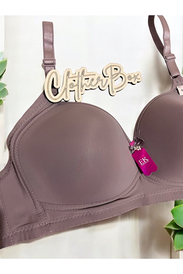 Empty Cup Gathering Bra Without Underwire - 2