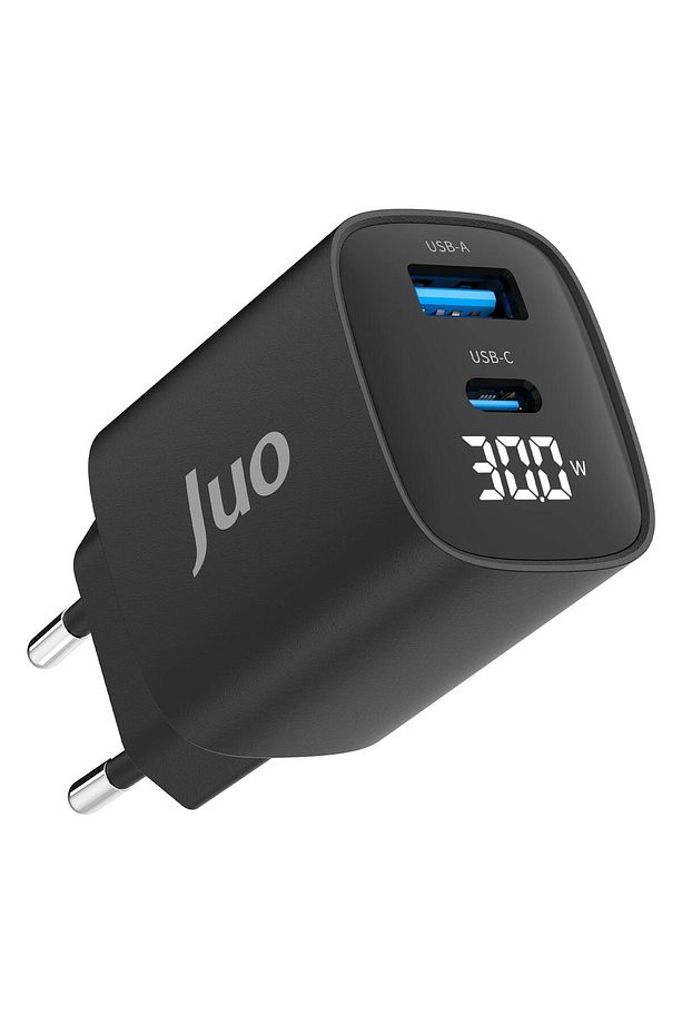 30w Gan Led Ekranlı Type-c Usb-a Hızlı Şarj Cihazı Android & Iphone Uyumlu Şarj Aleti - 1