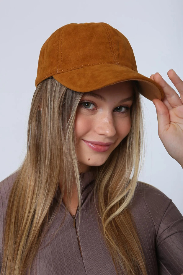 Suede Cap Hat - 1