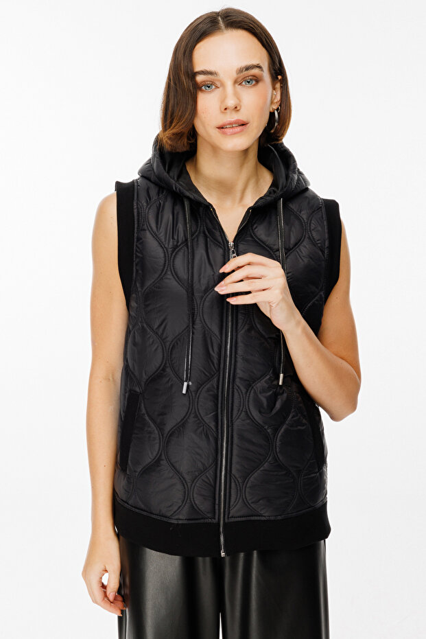 Kapüşonlu Şişme Yelek - 1