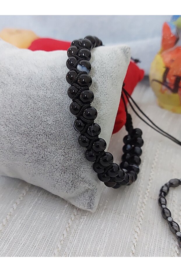 سلسلة مزدوجة من سوار حجر العقيق - 5