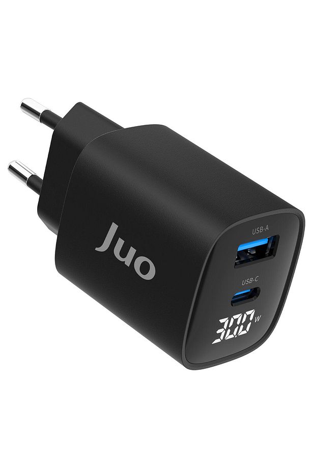 30w Gan Led Ekranlı Type-c Usb-a Hızlı Şarj Cihazı Android & Iphone Uyumlu Şarj Aleti - 4