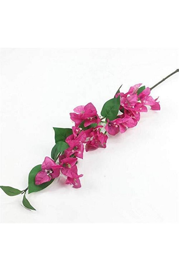 Yapay Çiçek Begonvil Çiçeği Fuşya 80cm Tek Dal Bodrum Çiçeği Sarkan Çiçek - 1