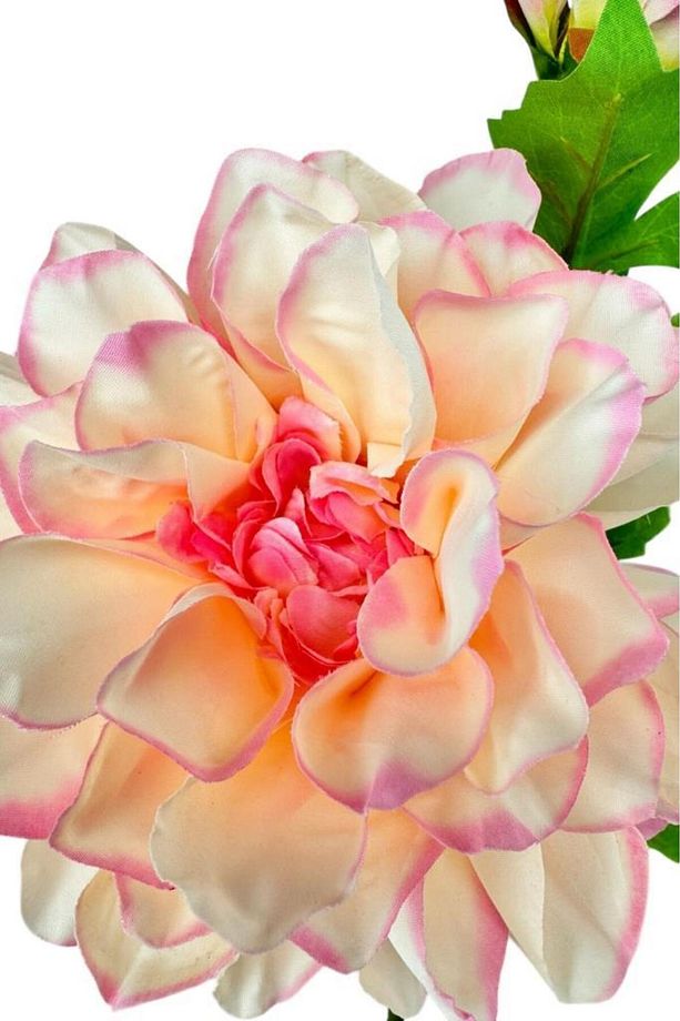 Yapay Çiçek Krizantem Pembe Tek Dal Tomurcuklu 65*17cm Kumaş Çiçek Uzun Dal - 3