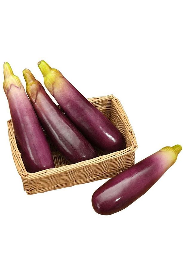 Yapay Sebze Patlıcan Aubergine 1adet 18*5cm - 4
