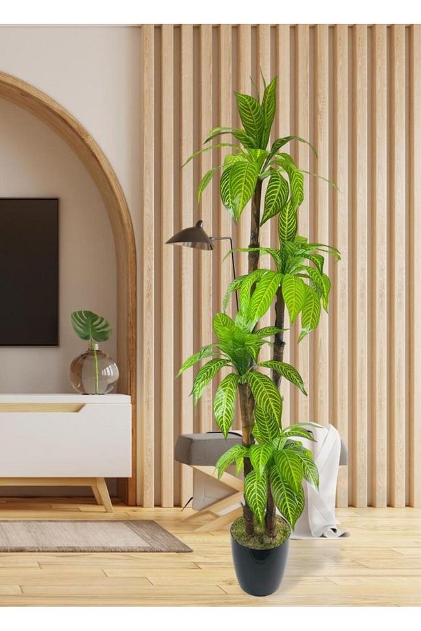Yapay Ağaç Yukka 4katlı 180cm 48 Yaprak Salon Çiçeği Yapay Çiçek - 2