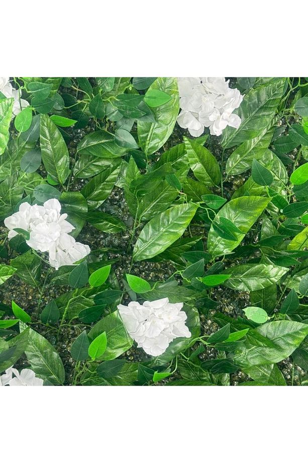 Yapay Çiçek Duvar Kaplama Yapay Duvar Çiçeği 1M2 100*100CM Panel Şimşir Yapay Çiçekli Duvar - 4