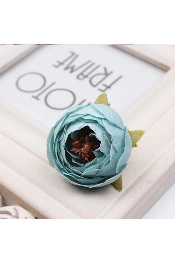 Yapay Çiçek Erengül Kafa 10lu Kelle Pastel Renkler Mavi - 2