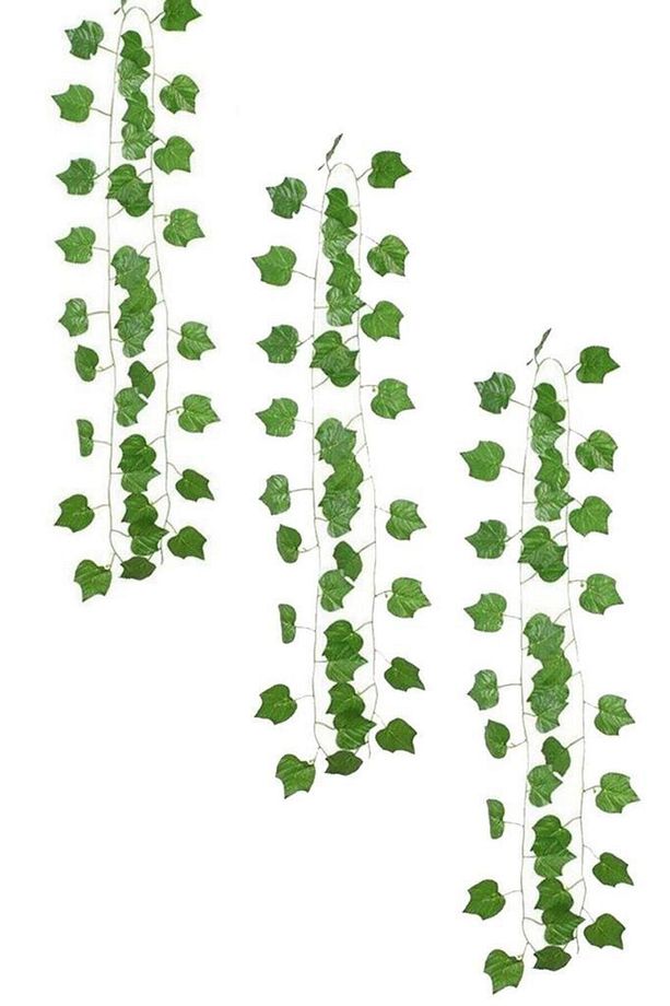 Yapay Sarmaşık Üzüm Yapraklı Yapay Çiçek Dekoru 230cm X 3 Adet - 1