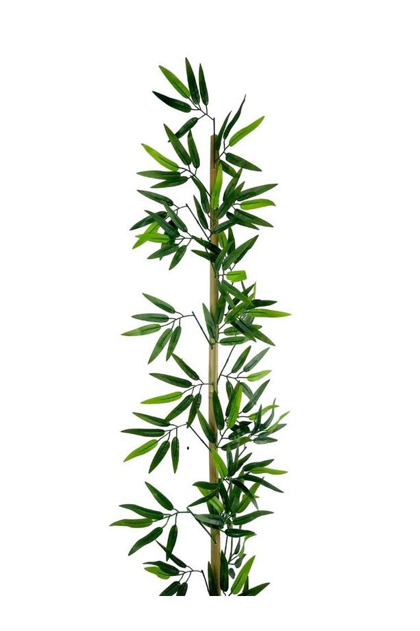 5li Set Yapay Bambu Sopası 16 Yapraklı 150cm Yapay Çiçek Bambu Duvarı Separatör Çiçeği Yapay Çiçek - 7