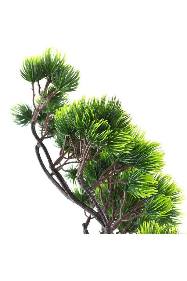 Yapay Çiçek Bonzai Dalı Çam Iğneli Bonsai Yaprakları Dekoratif Yapay Bitki - 3