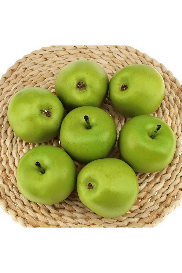 Yapay Yeşil Elma 6 Lı Paket Yapay Meyve - 2