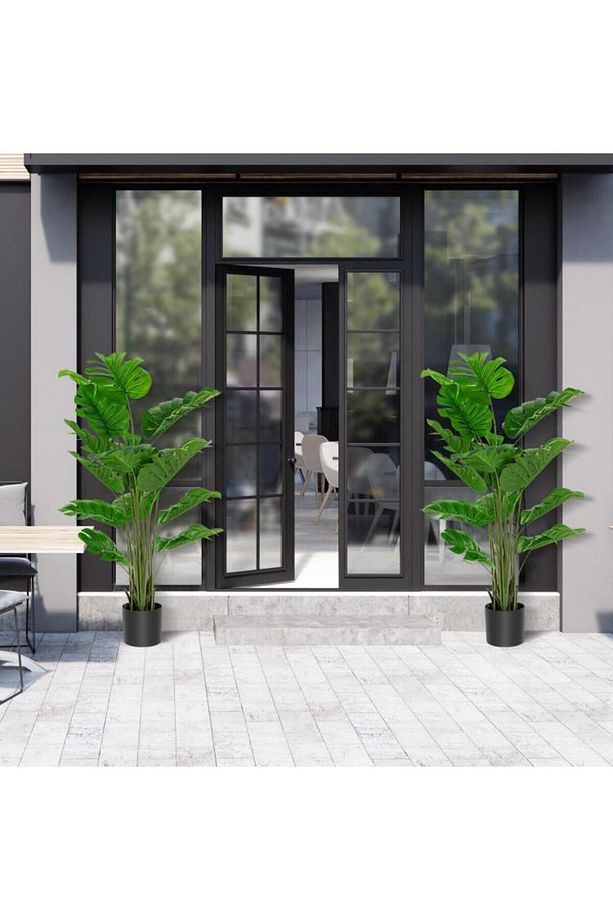 Yapay Ağaç Monstera Deve Tabanı Ağacı 160 cm 12 Yaprak - 3
