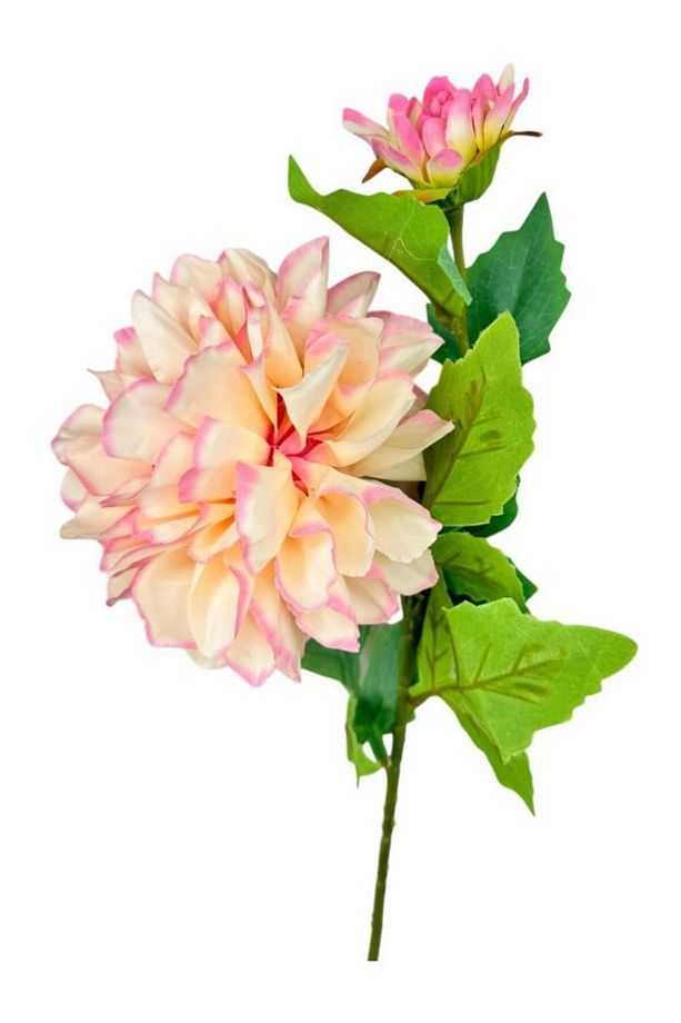Yapay Çiçek Krizantem Pembe Tek Dal Tomurcuklu 65*17cm Kumaş Çiçek Uzun Dal - 4