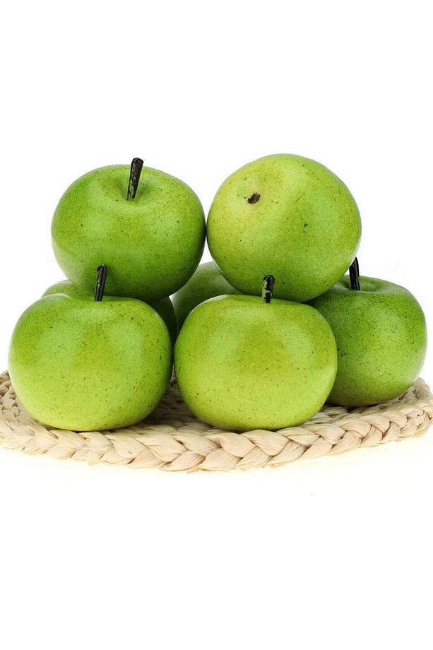 Yapay Yeşil Elma 6 Lı Paket Yapay Meyve - 4