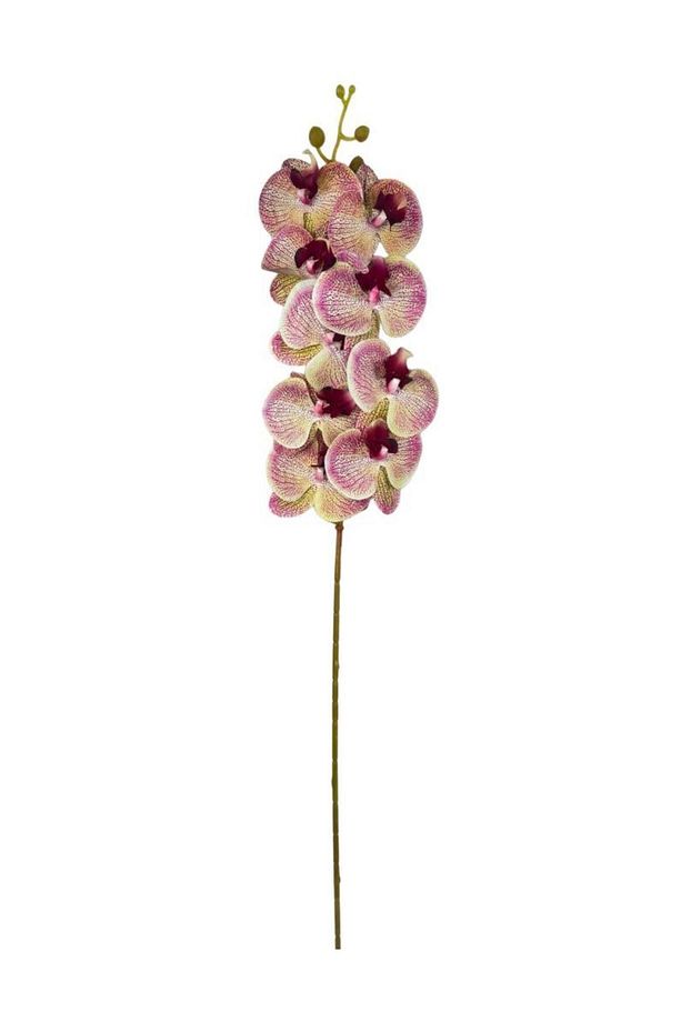 Yapay Çiçek Çilli Pembe Islak Orkide Gerçeksi Doku Uzun Dal 90 cm - 4