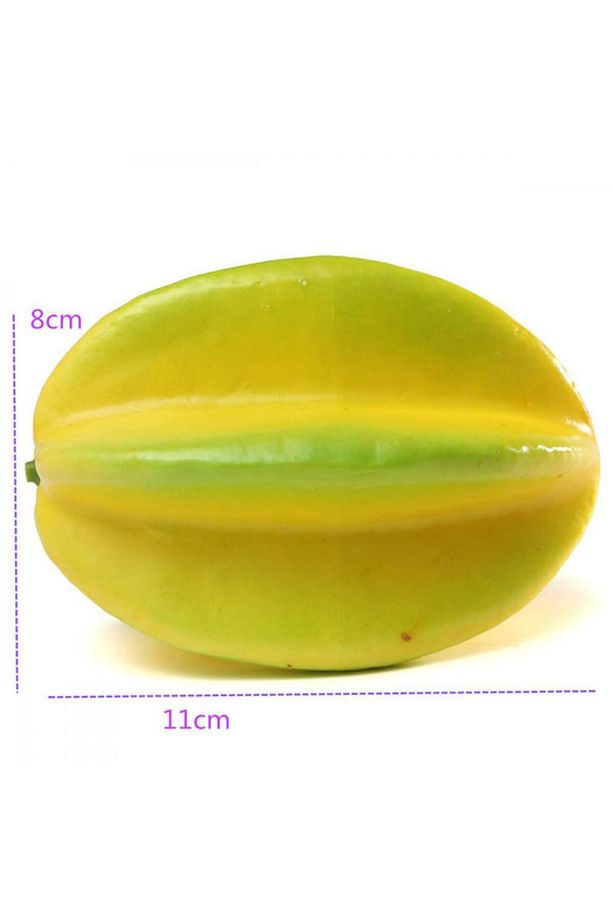 Yapay Meyve Carambole Star Fruit Yapay Yıldız Meyvesi Sarı 1adet - 7