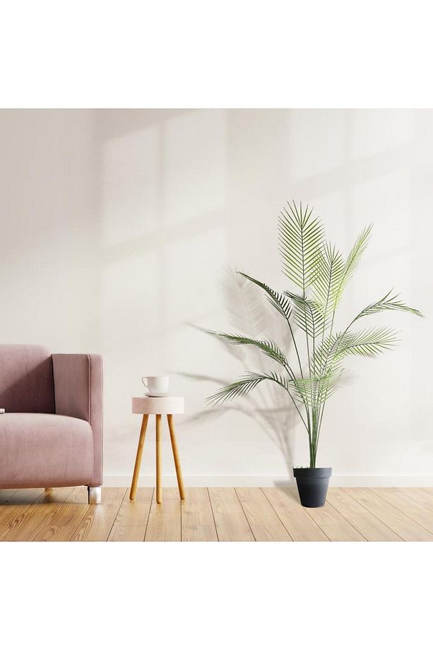 Yapay Ağaç Areka Ağacı Palmiye Ağacı Salon Bitkisi Yapay Areka 130 Cm 12 Yaprak - 2