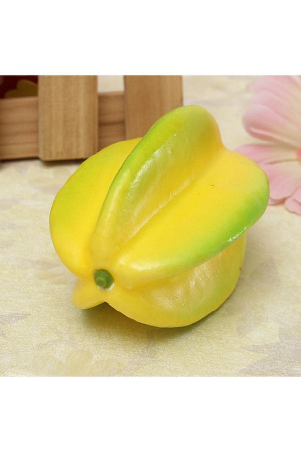 Yapay Meyve Carambole Star Fruit Yapay Yıldız Meyvesi Sarı 1adet - 5