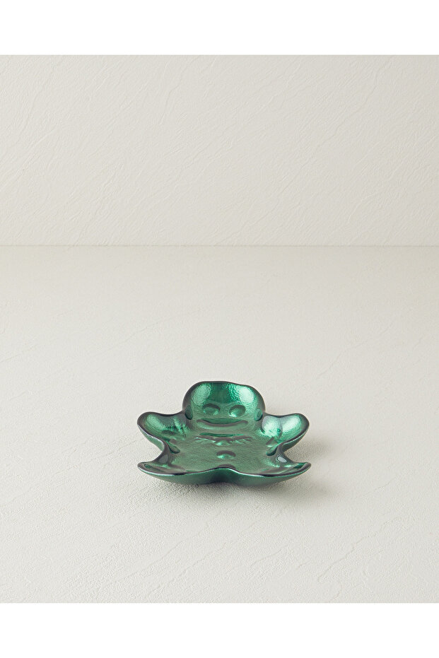 Gingerman Glass Snack Bowl 17 cm Green