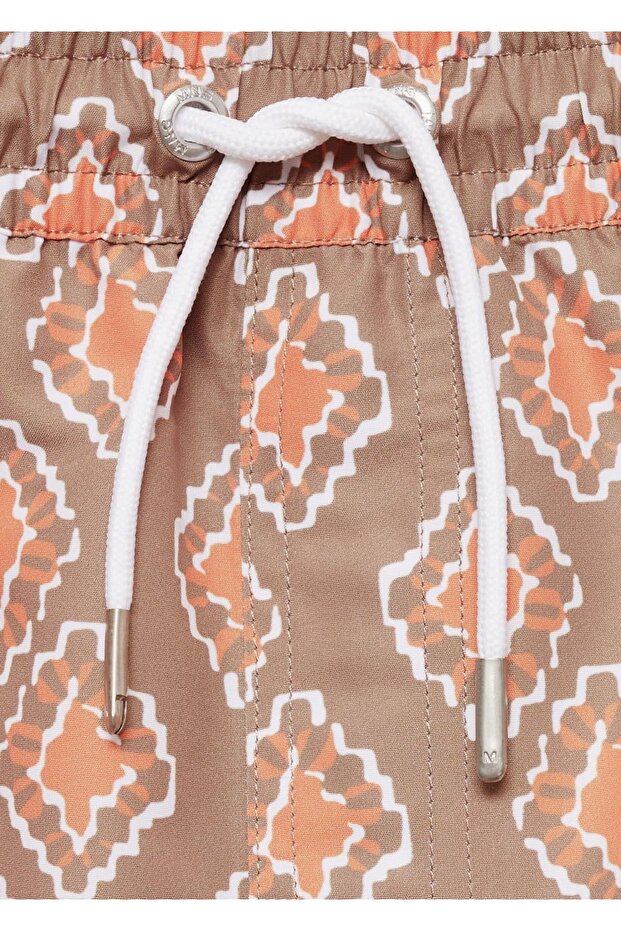 Geometrik desenli mayo - 6