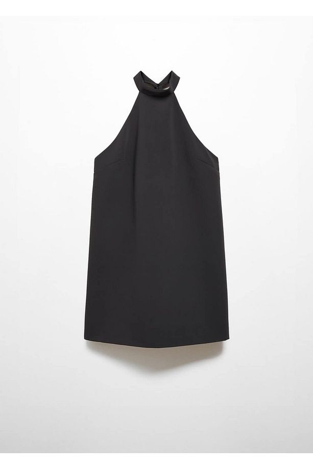 Sırtı açık halter elbise - 3