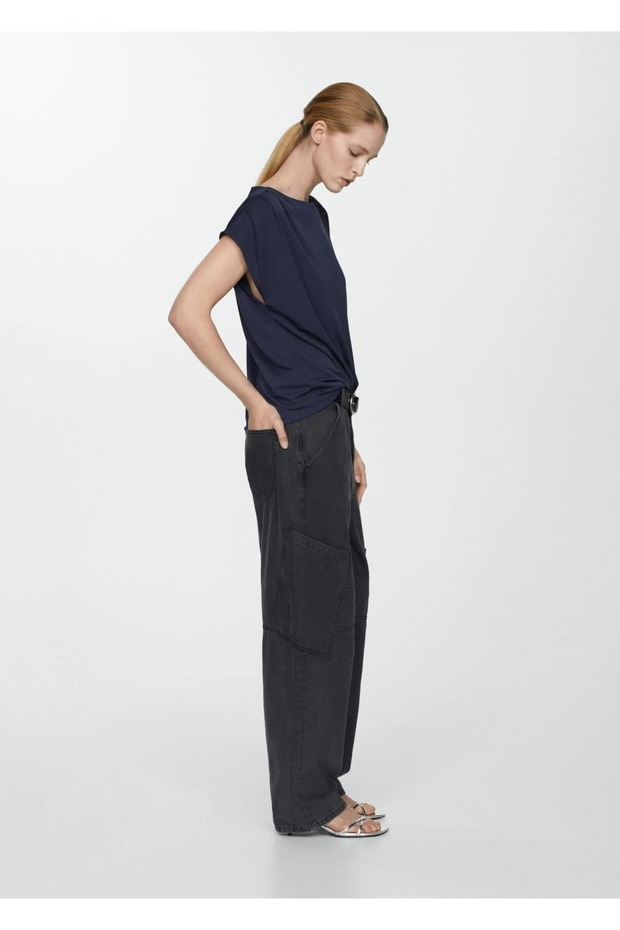 Kısa kollu oversize tişört - 5