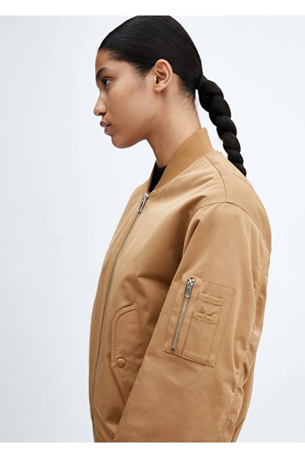 Oversize Bomber Ceket - 7